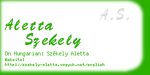 aletta szekely business card